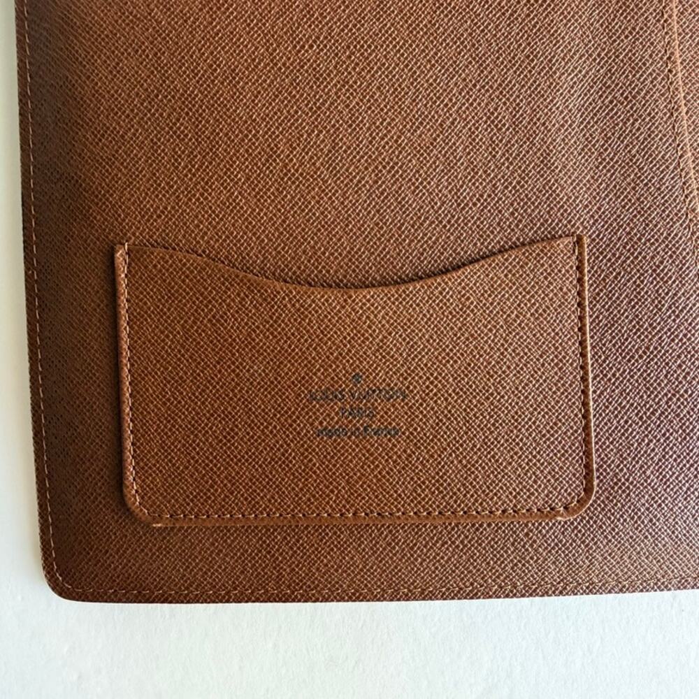 Louis Vuitton Monogram Large Desk Agenda Cover & Notepad RARE 2008 Bloc A4 EUC - Picture 5 of 16